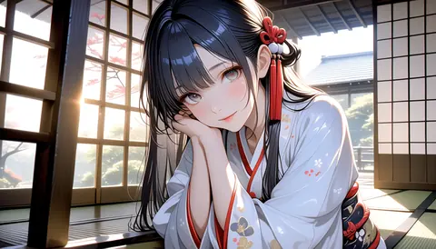 2.5D着物女性イラスト AI Art Preview 001 thumbnail