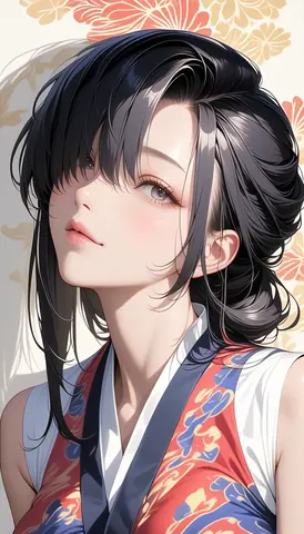2.5D着物女性イラスト AI Art Preview 005 thumbnail