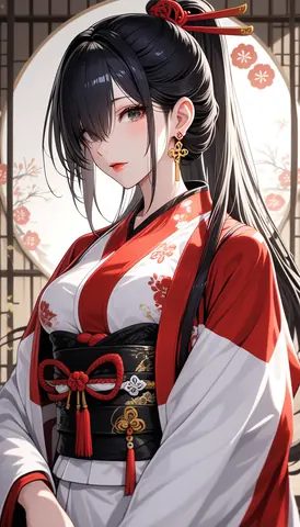 2.5D着物女性イラスト AI Art Preview 007 thumbnail