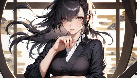 2.5D着物女性イラスト AI Art Preview 009 thumbnail