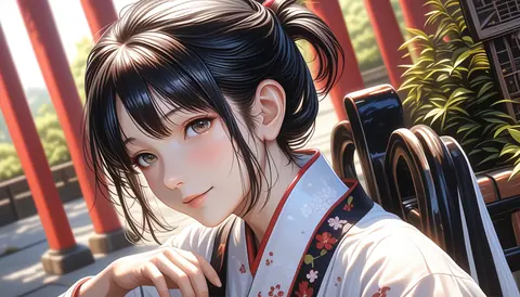 2.5D着物女性イラスト AI Art Preview 010 thumbnail