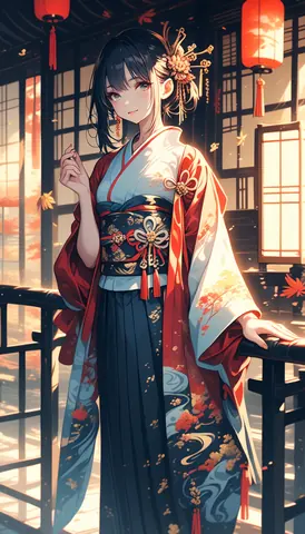 2.5D着物女性イラスト AI Art Preview 012 thumbnail