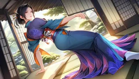 2.5D着物女性イラスト AI Art Preview 020 thumbnail