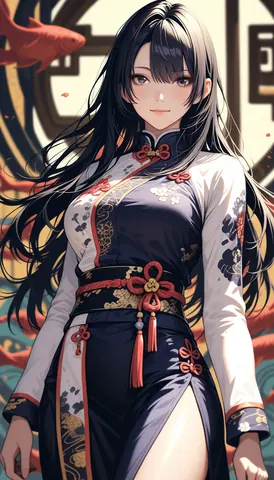 2.5D着物女性イラスト AI Art Preview 022 thumbnail