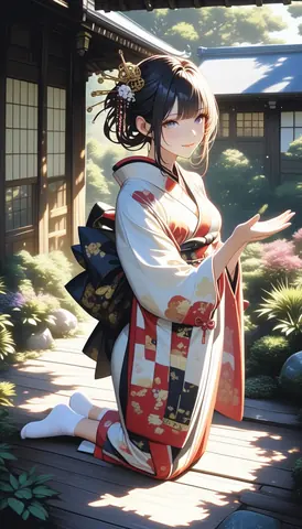 2.5D着物女性イラスト AI Art Preview 023 thumbnail