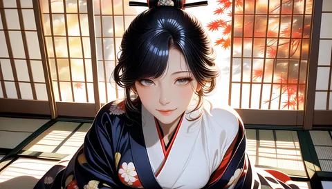 2.5D着物女性イラスト AI Art Preview 024 thumbnail