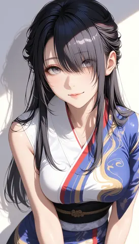 2.5D着物女性イラスト AI Art Preview 029 thumbnail