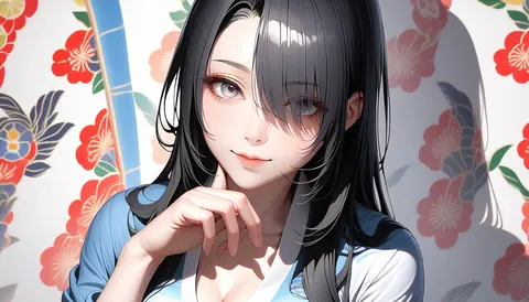 2.5D着物女性イラスト AI Art Preview 030 thumbnail