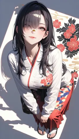 2.5D着物女性イラスト AI Art Preview 031 thumbnail