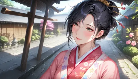 2.5D着物女性イラスト AI Art Preview 032 thumbnail