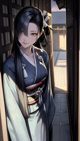 2.5D着物女性イラスト AI Art Preview 034 thumbnail