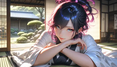 2.5D着物女性イラスト AI Art Preview 037 thumbnail