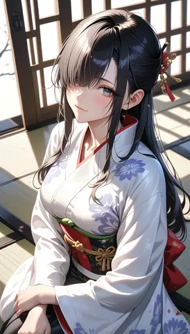 2.5D着物女性イラスト AI Art Preview 038 thumbnail