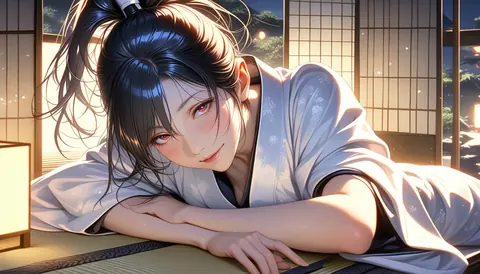 2.5D着物女性イラスト AI Art Preview 044 thumbnail
