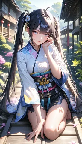 2.5D着物女性イラスト AI Art Preview 047 thumbnail