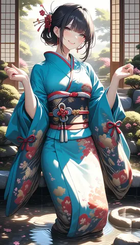 2.5D着物女性イラスト AI Art Preview 054 thumbnail