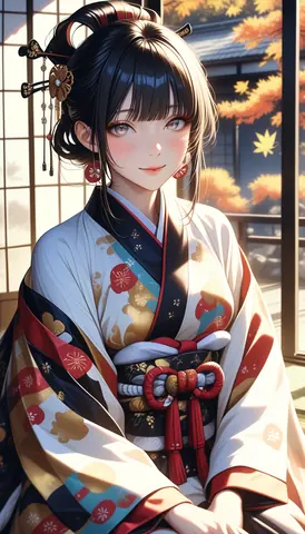 2.5D着物女性イラスト AI Art Preview 055 thumbnail
