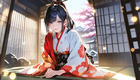 2.5D着物女性イラスト AI Art Preview 060 thumbnail