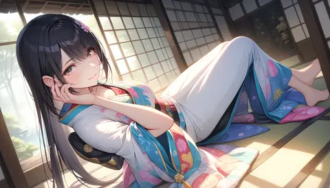2.5D着物女性イラスト AI Art Preview 062 thumbnail