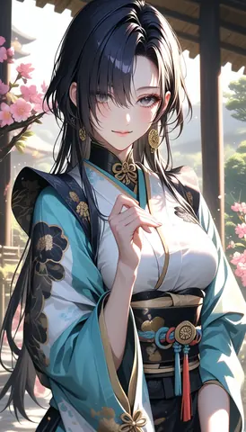 2.5D着物女性イラスト AI Art Preview 064 thumbnail