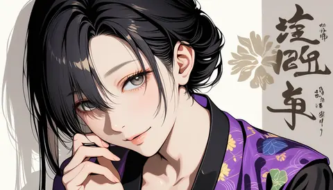 2.5D着物女性イラスト AI Art Preview 071 thumbnail