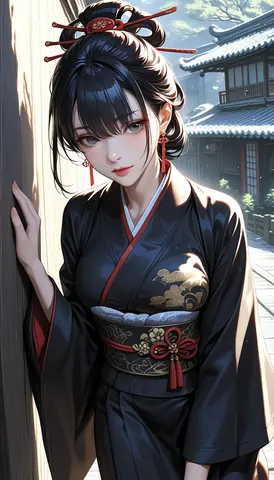 2.5D着物女性イラスト AI Art Preview 072 thumbnail