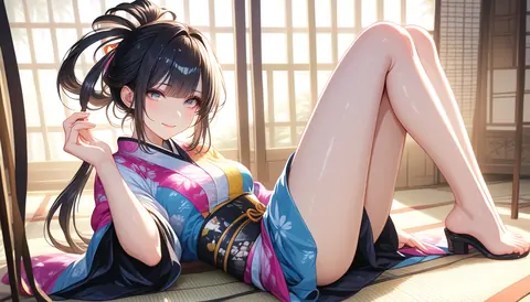 2.5D着物女性イラスト AI Art Preview 073 thumbnail
