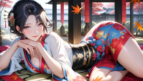 2.5D着物女性イラスト AI Art Preview 074 thumbnail