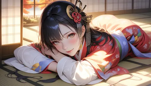 2.5D着物女性イラスト AI Art Preview 083 thumbnail