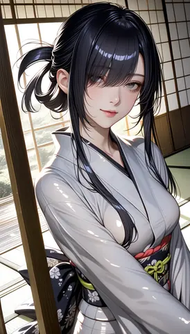 2.5D着物女性イラスト AI Art Preview 086 thumbnail