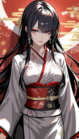 2.5D着物女性イラスト AI Art Preview 087 thumbnail