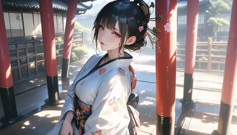 2.5D着物女性イラスト AI Art Preview 096 thumbnail
