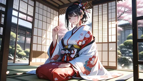 2.5D着物女性イラスト AI Art Preview 099 thumbnail