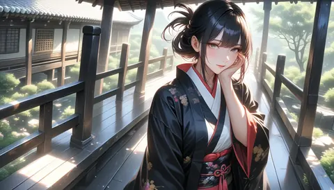 2.5D着物女性イラスト AI Art Preview 104 thumbnail