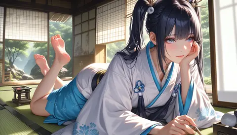 2.5D着物女性イラスト AI Art Preview 106 thumbnail