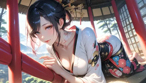 2.5D着物女性イラスト AI Art Preview 107 thumbnail