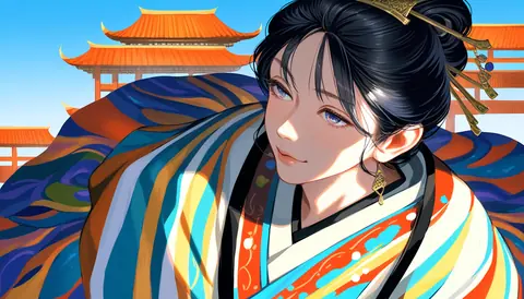 2.5D着物女性イラスト AI Art Preview 108 thumbnail