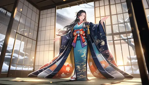 2.5D着物女性イラスト AI Art Preview 109 thumbnail