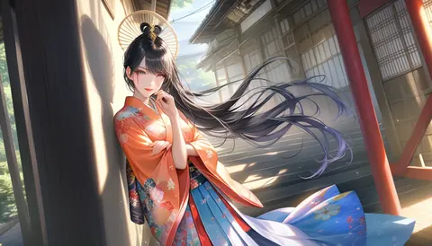 2.5D着物女性イラスト AI Art Preview 112 thumbnail