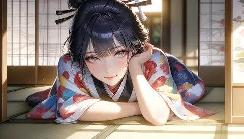 2.5D着物女性イラスト AI Art Preview 116 thumbnail
