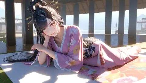 2.5D着物女性イラスト AI Art Preview 119 thumbnail