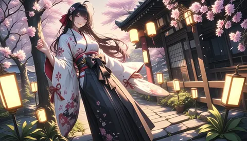 2.5D着物女性イラスト AI Art Preview 120 thumbnail