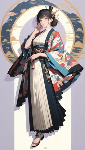 2.5D着物女性イラスト AI Art Preview 127 thumbnail