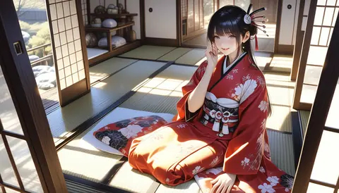 2.5D着物女性イラスト AI Art Preview 131 thumbnail