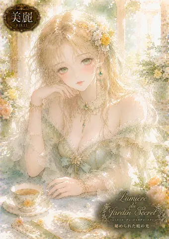 秘密の庭の光と花冠少女 thumbnail