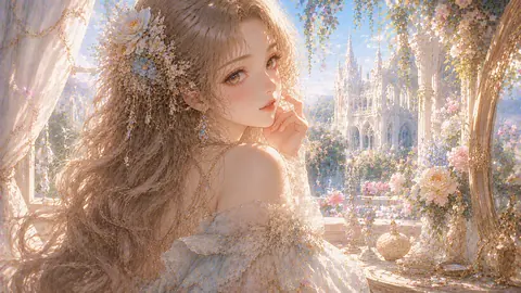 光花の窓辺、白銀宮の朝 thumbnail