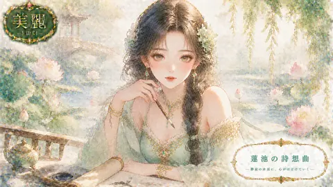 蓮池に佇む美麗な佳人 thumbnail