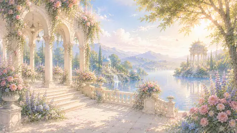 薔薇咲く湖畔の幻想庭園 thumbnail
