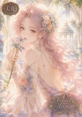 朝露の光に佇む花飾りの姫 thumbnail