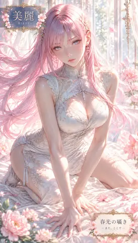 桜光に包まれた美麗の庭 thumbnail